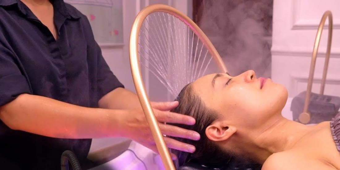 Asia-Spa-Kopfmassage